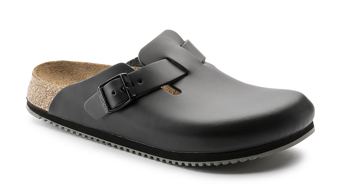 Image of Birkenstock Boston Super Grip Leather Narrow Fit RO