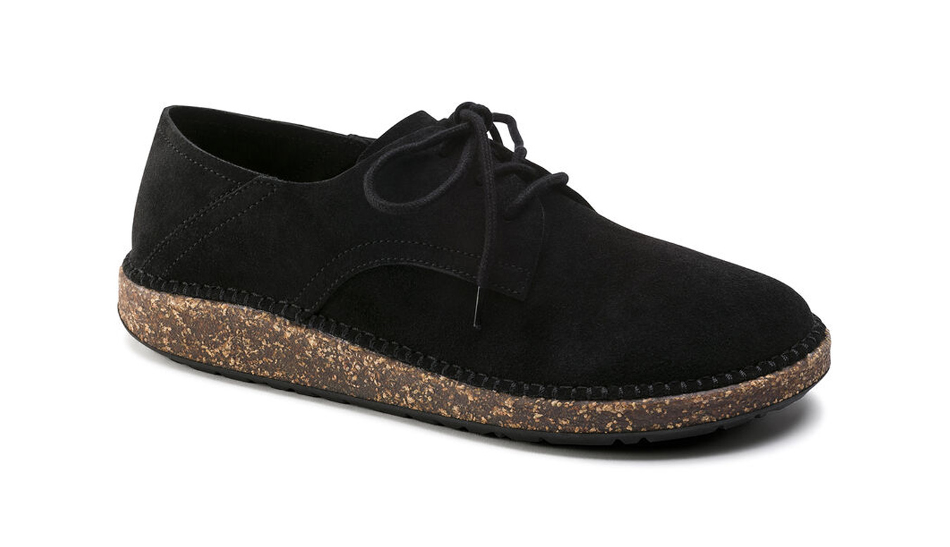 Image of Birkenstock Gary Suede Black Narrow Fit CZ