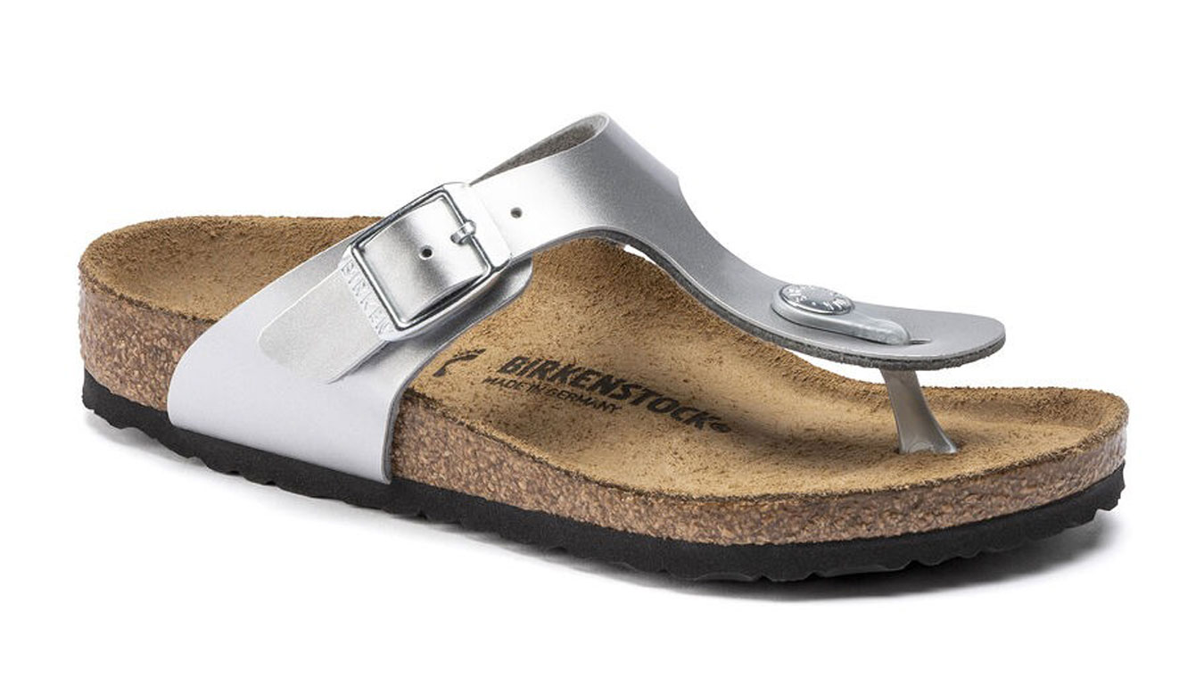 Image of Birkenstock Gizeh BS Electric Metallic Silver Junior Regular Fit RO