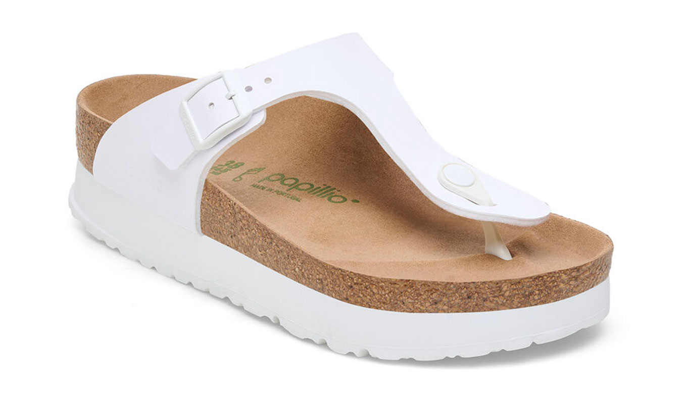 Image of Birkenstock Gizeh Flex Platform Birko-Flor Regular Fit PL