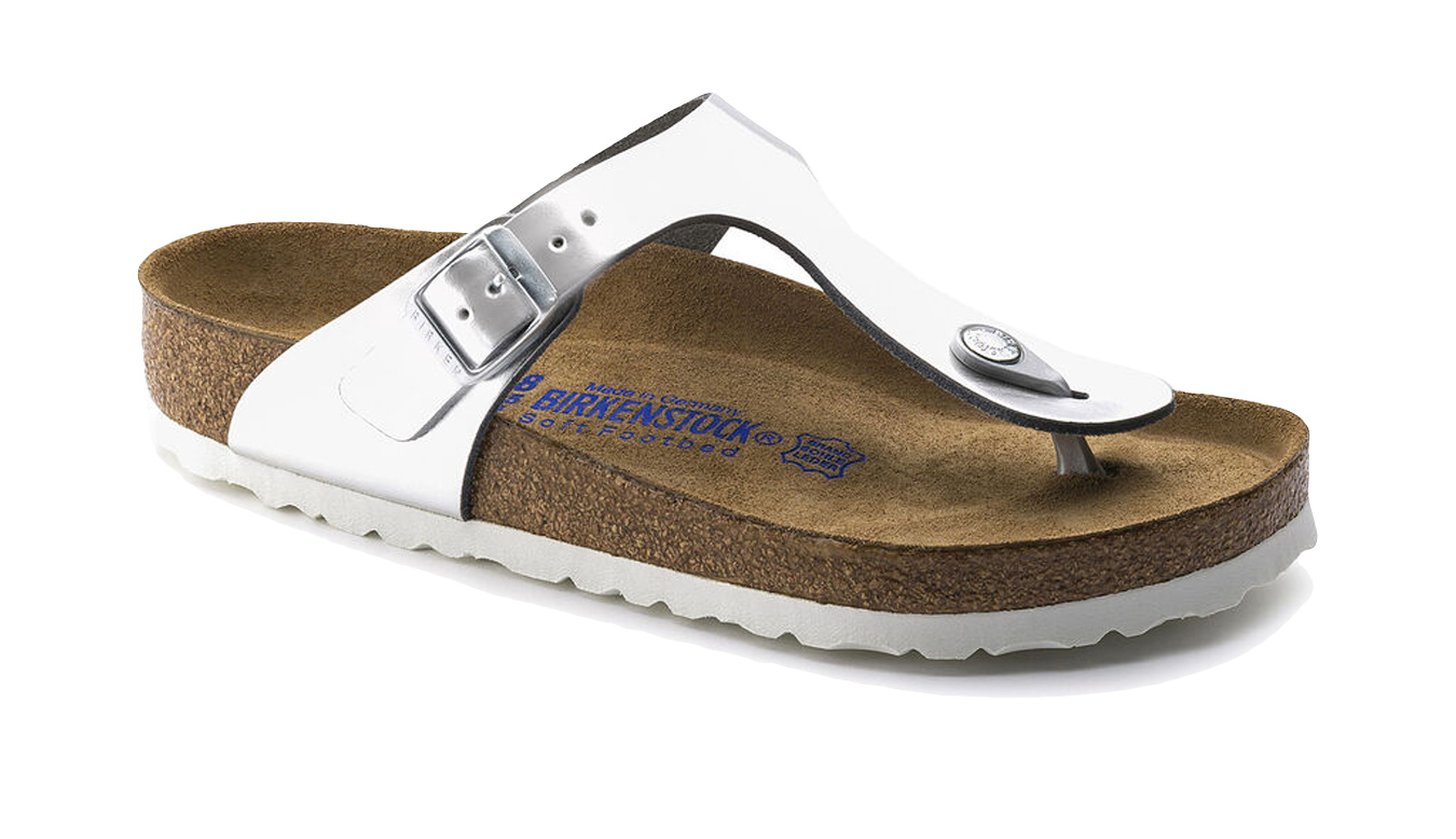 Image of Birkenstock Gizeh Soft Footbed Natural Leather Narrow Fit CZ
