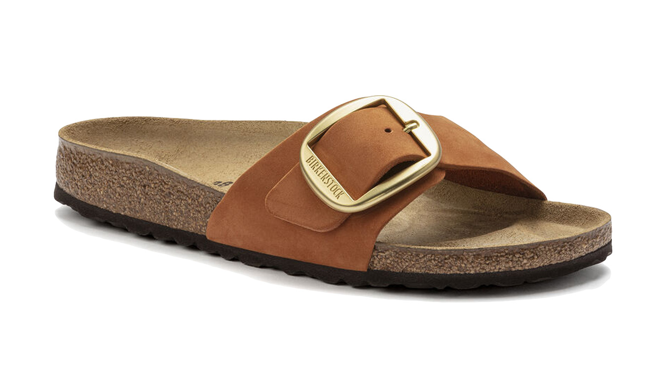 Image of Birkenstock Madrid Big Buckle Nubuck Leather Regular Fit HU