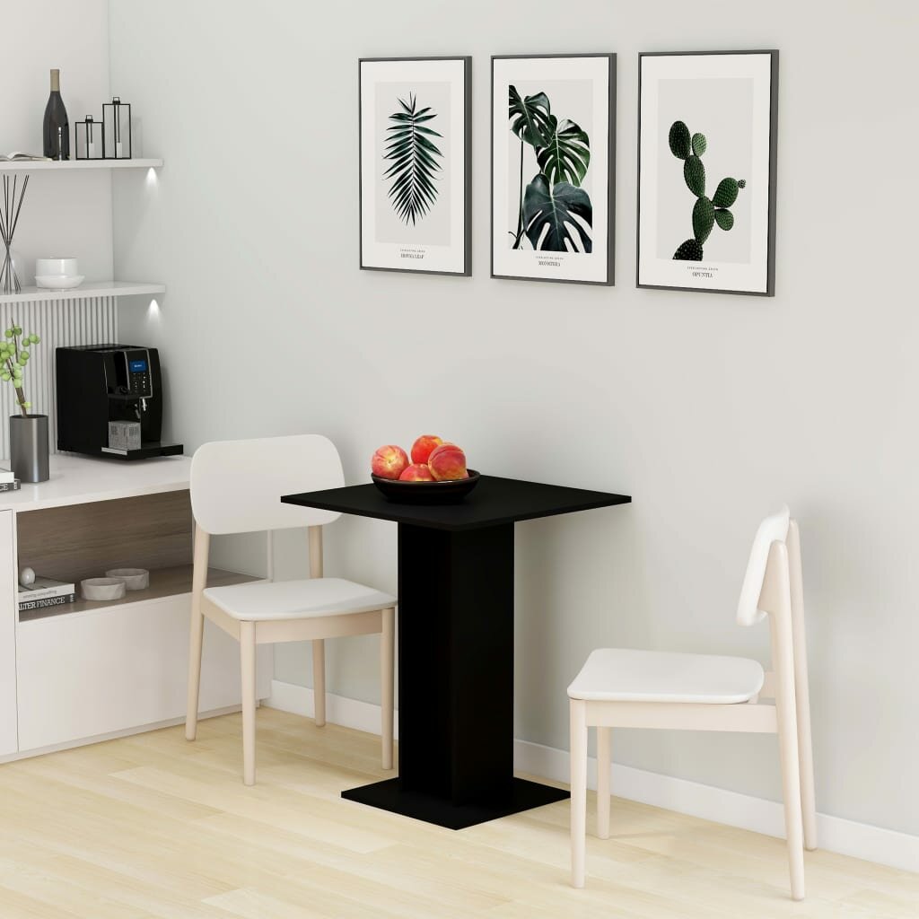Image of Bistro Table Black 236"x236"x295" Chipboard