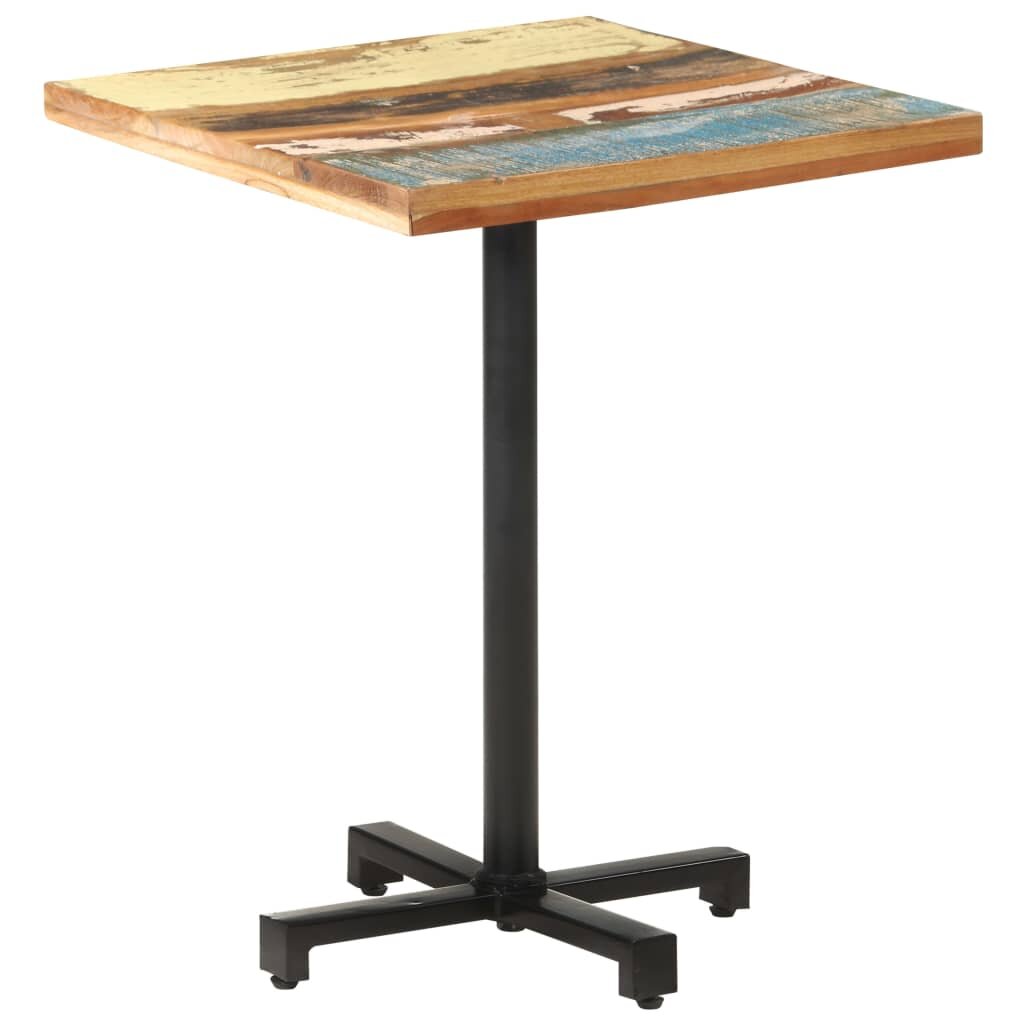 Image of Bistro Table Square 236"x236"x295" Solid Reclaimed Wood