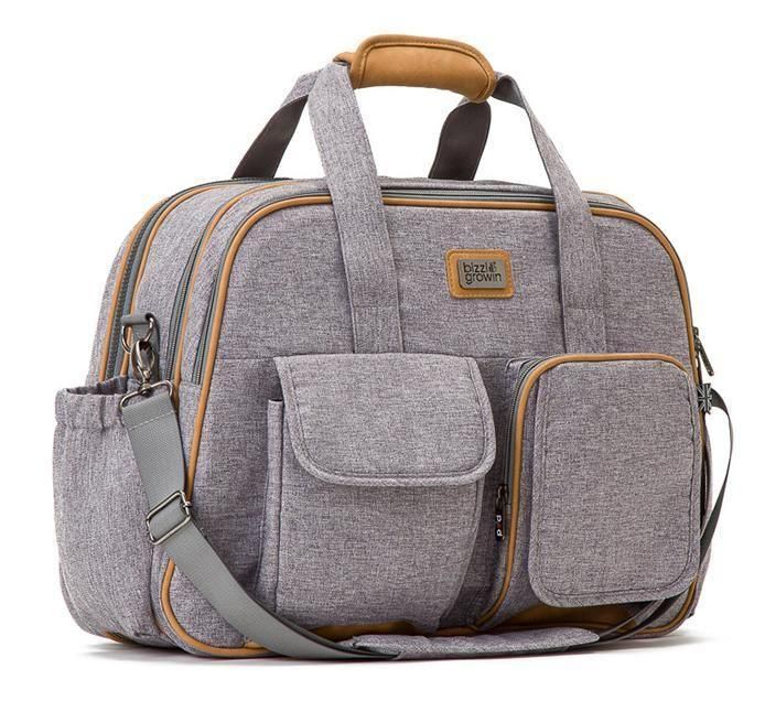 Image of Bizzi Growin Baby Travel Crib Changing Bag - Windsor Grey POD ®