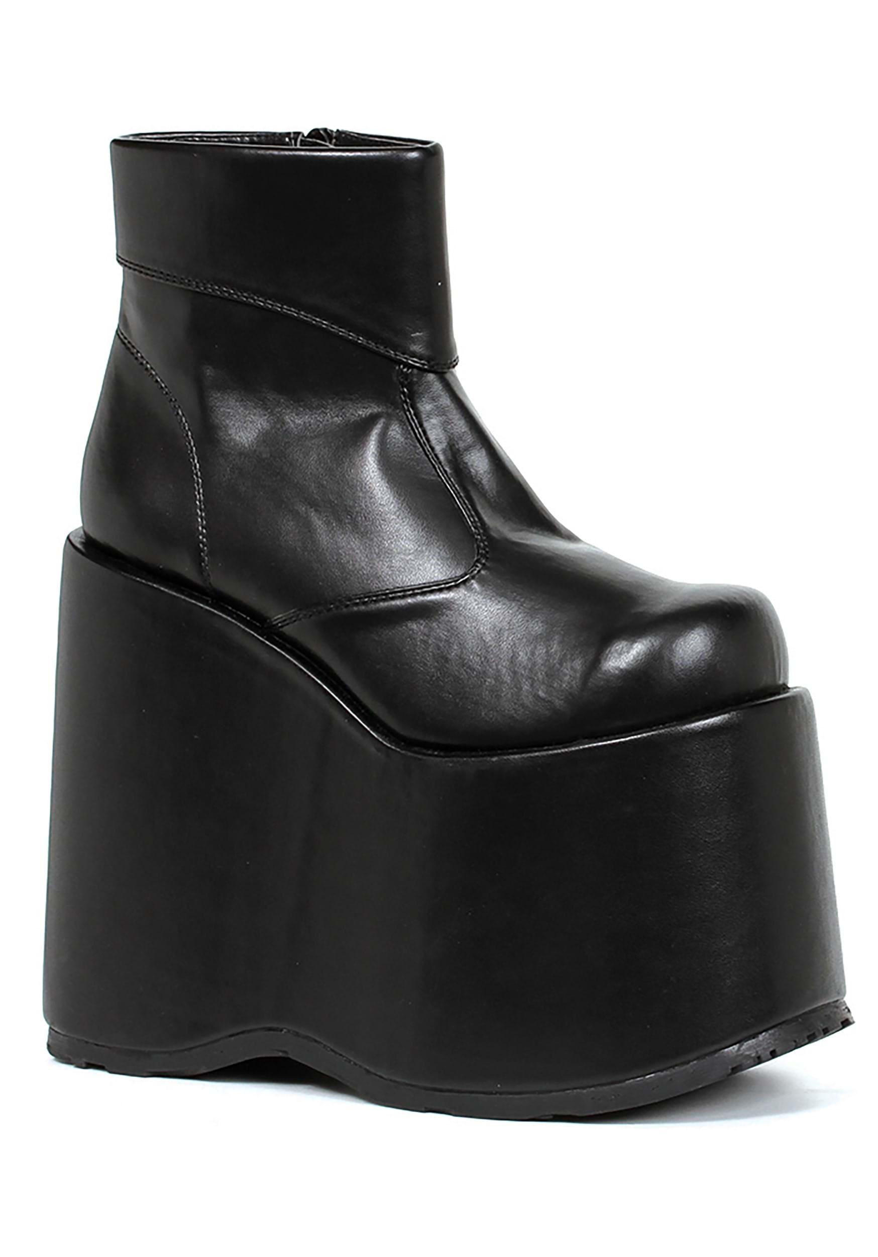 Image of Black Monster Platform Men's Shoes ID EE500FRANKBK-L