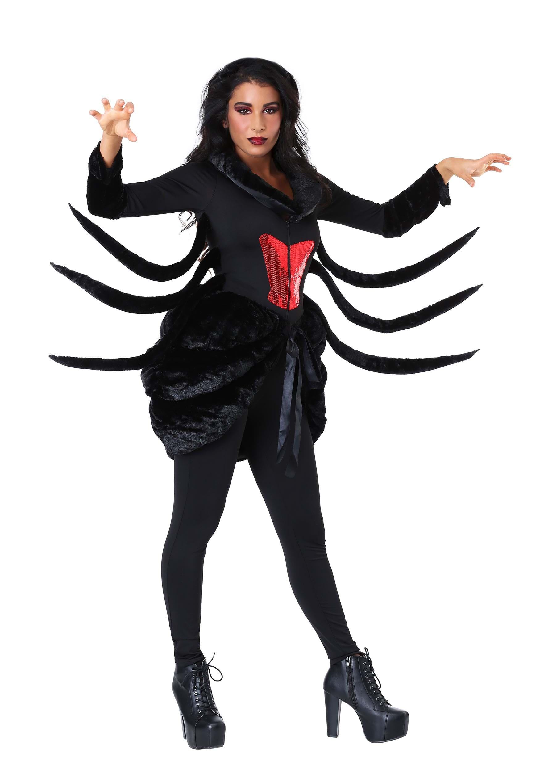 Image of Black Widow Spider Costume for Women ID FUN2619AD-XL