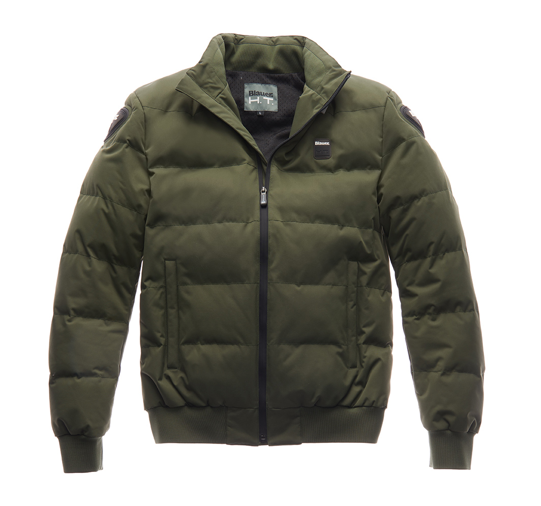 Image of Blauer Jacket College Jacket Solid Green Talla S