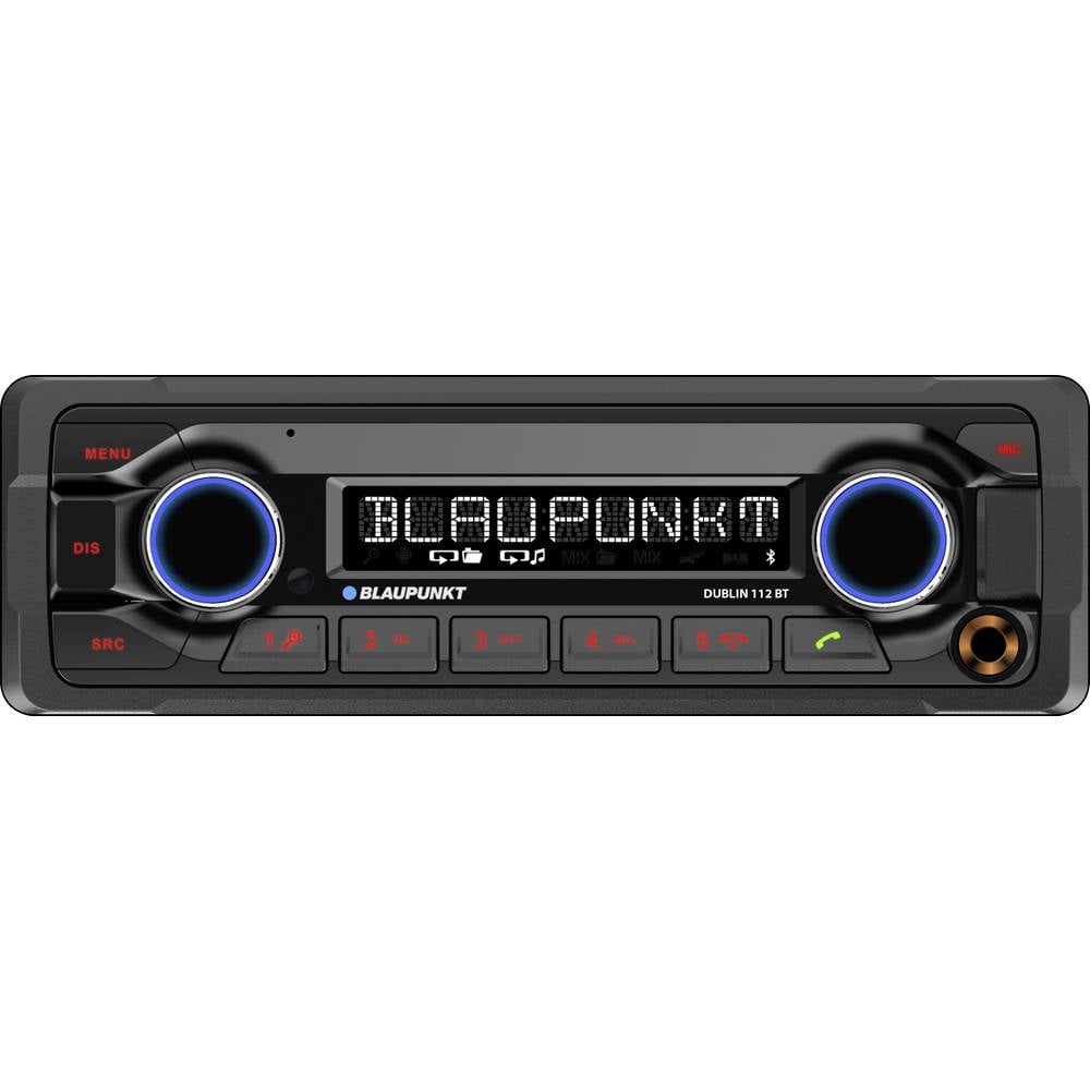 Image of Blaupunkt Dublin 112 BT Car stereo Steering wheel RC button connector Bluetooth handsfree set incl remote control