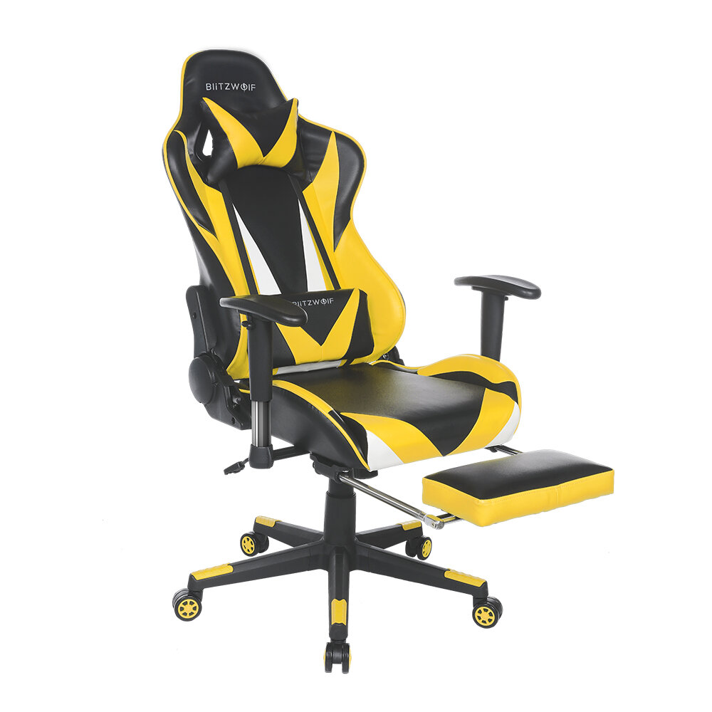 Image of BlitzWolf® BW-GC2 Updated Version Gaming Chair Ergonomic Design 180°Reclining Adjustable Armrest Footrest Widen Backrest