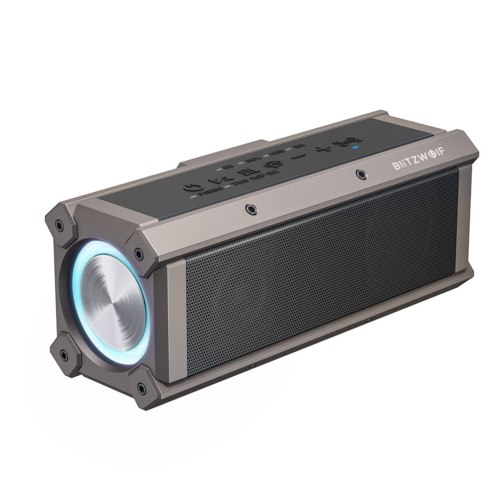 Image of BlitzWolf® BW-WA3 100W bluetooth Speaker Portable Speakers Quad Drivers Dual Diaphragm Deep Bass RGB Light TWS 5000mAh O