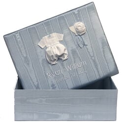 Image of Blue Boy Personalized Baby Keepsake Box - Large