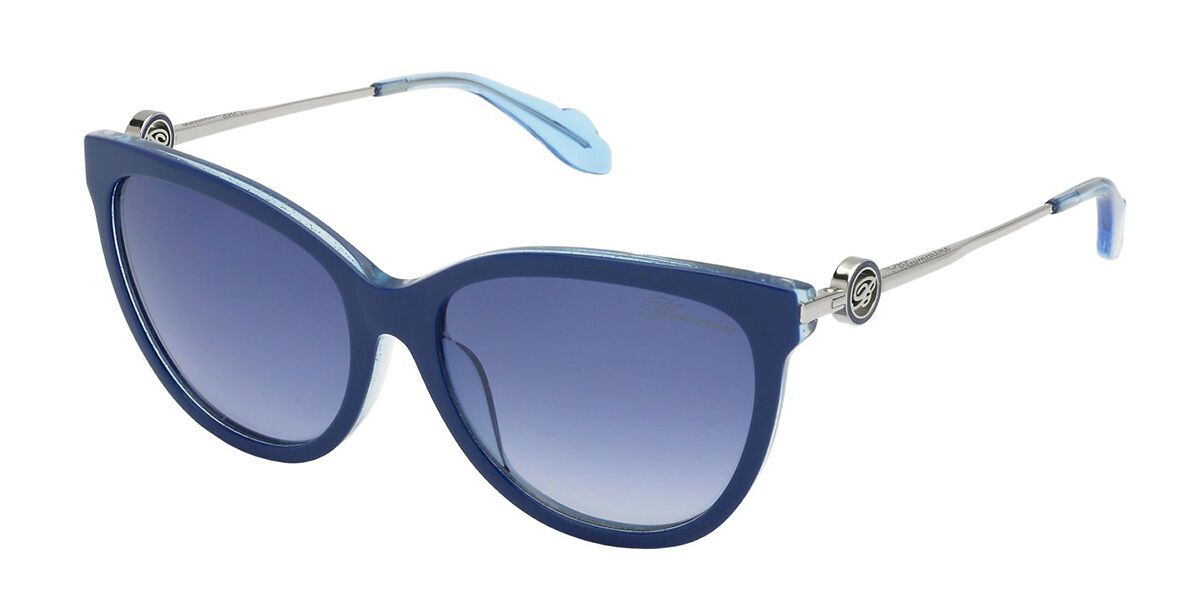 Image of Blumarine SBM162 0WA2 Óculos de Sol Azuis Feminino PRT