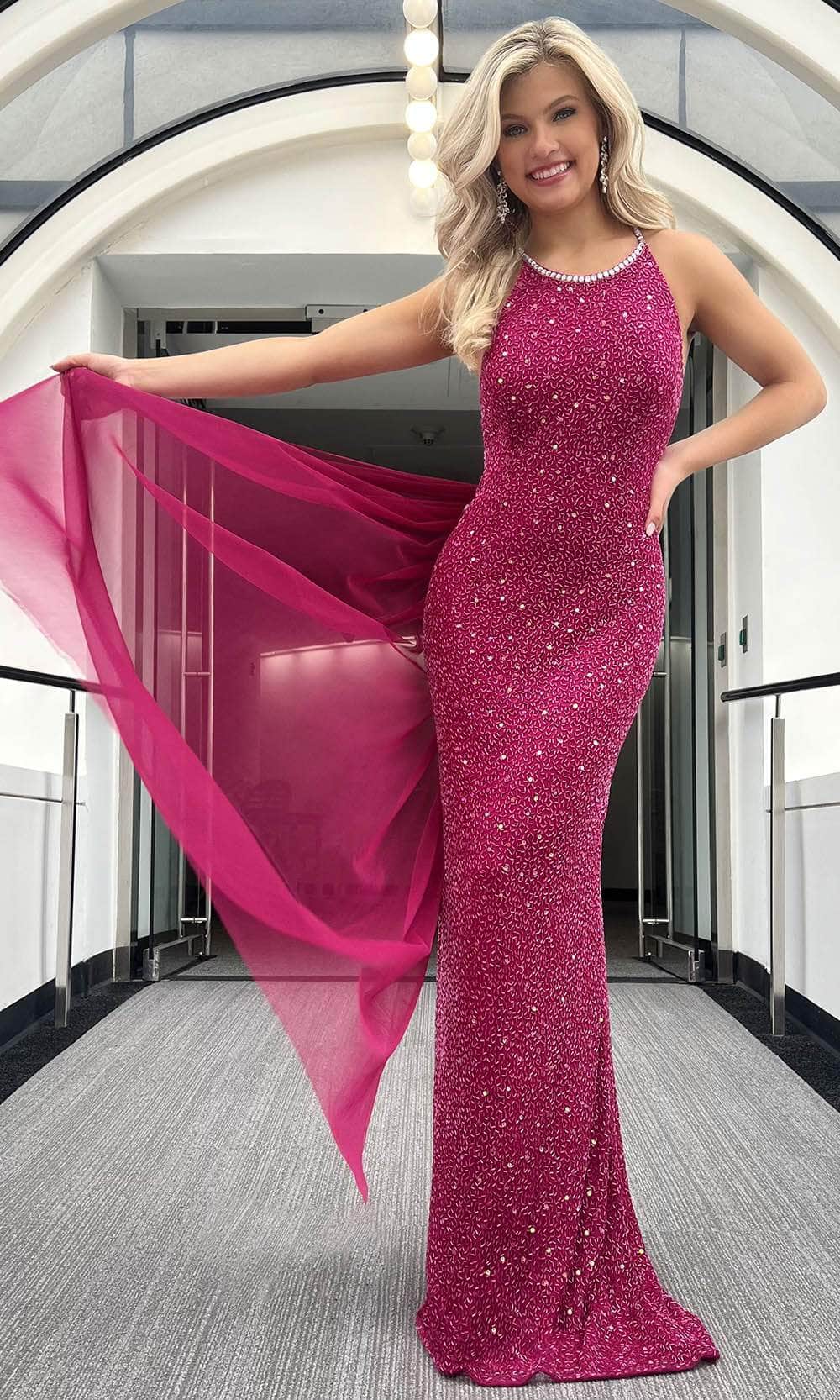 Image of Blush by Alexia Designs 91020 - Beaded Sleeveless Prom Gown