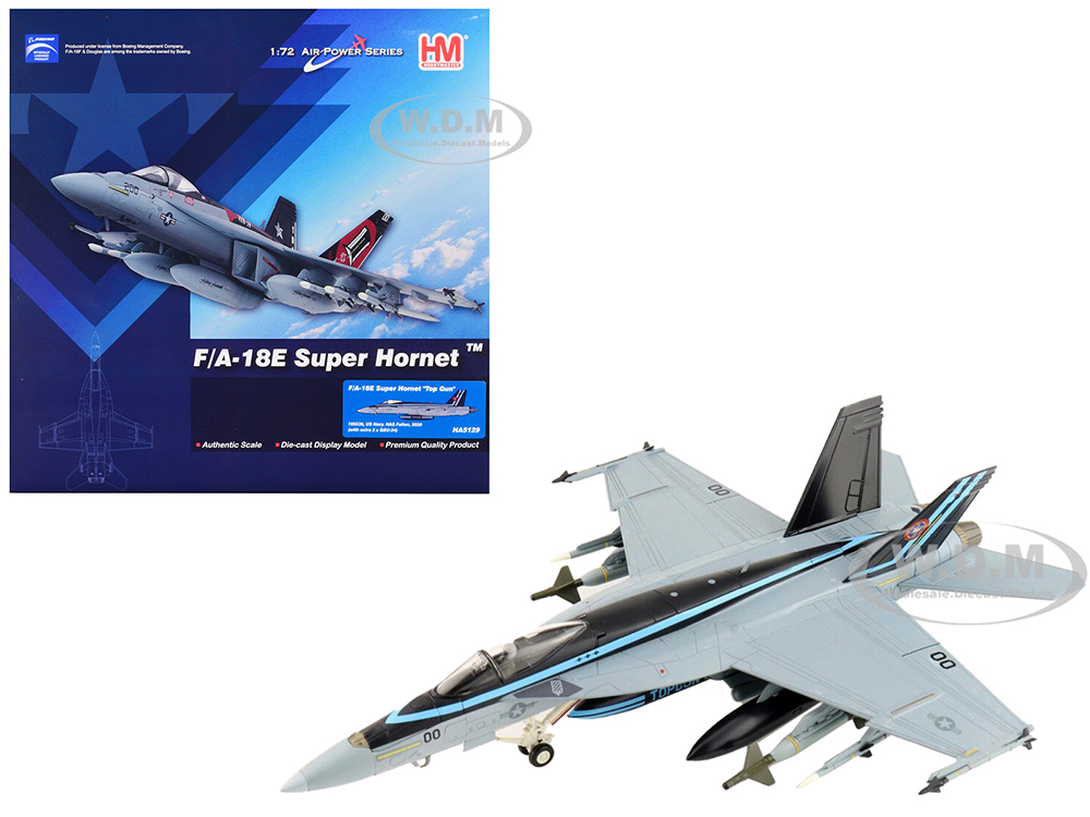 Image of Boeing F/A-18E Super Hornet Fighting Aircraft "Top Gun NAS Fallon" (2020) United States Navy "Air Power Series" 1/72 Diecast Model by Hobby Master