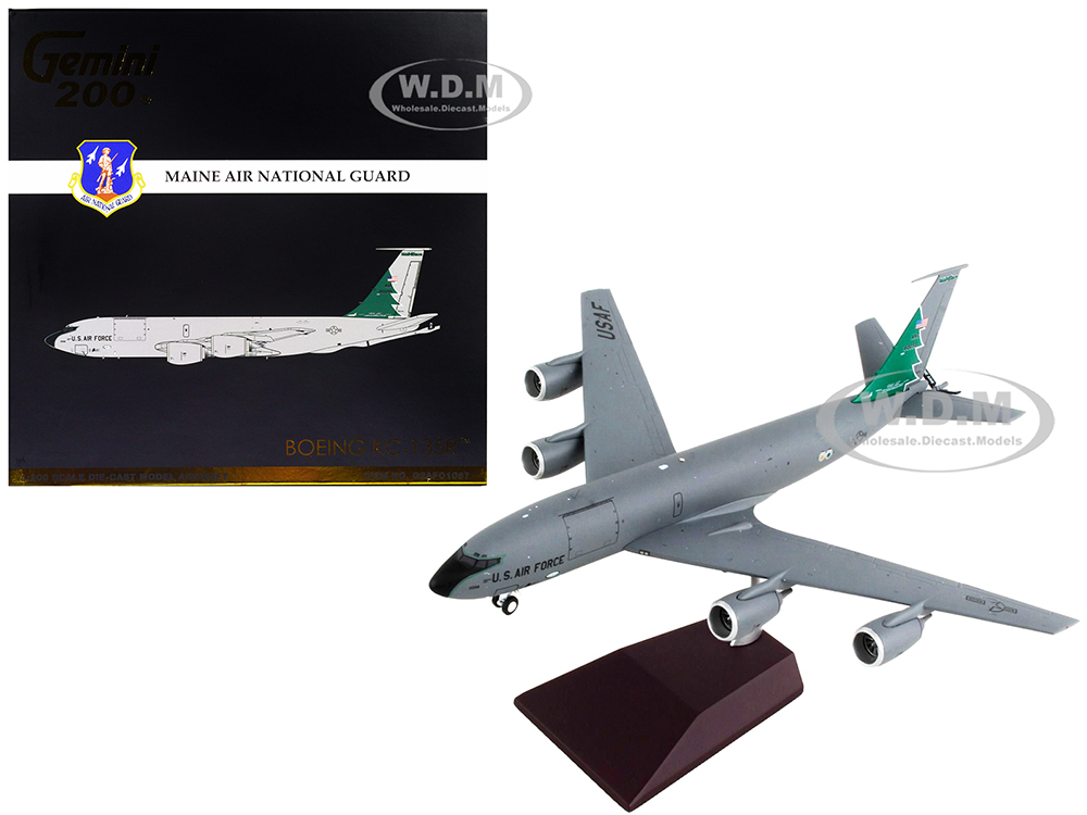Image of Boeing KC-135R Stratotanker Tanker Aircraft "Maine Air National Guard" United States Air Force "Gemini 200" Series 1/200 Diecast Model Airplane by Ge
