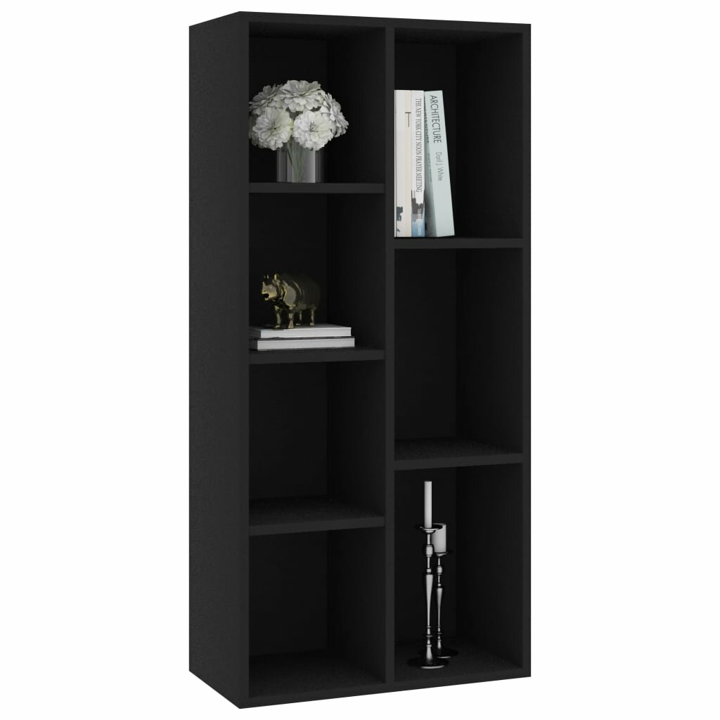 Image of Book Cabinet Black 197"x98"x417" Chipboard