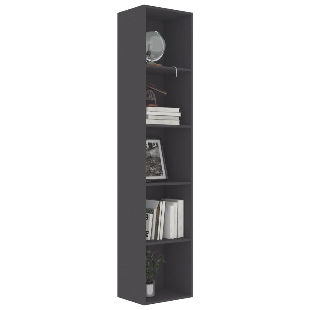 Image of Book Cabinet Gray 157"x118"x744" Chipboard