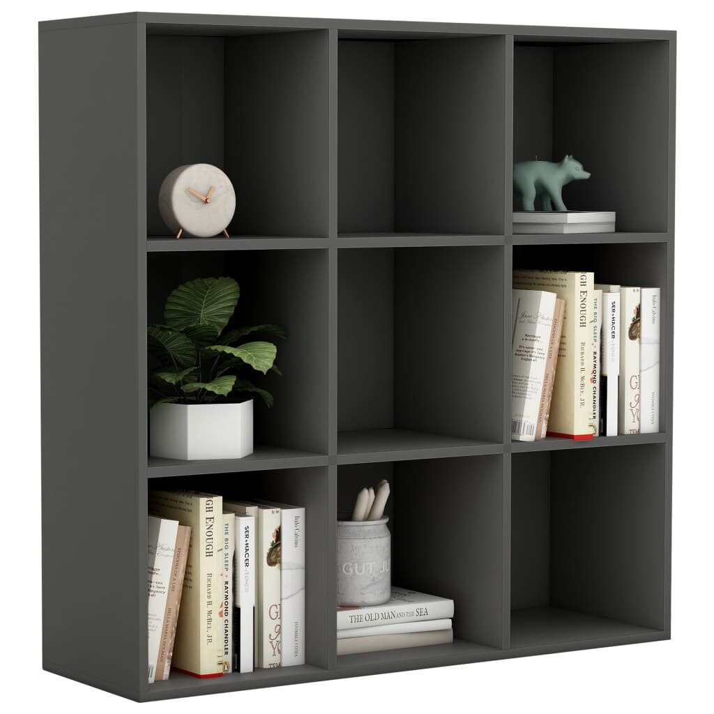 Image of Book Cabinet Gray 386"x118"x386" Chipboard