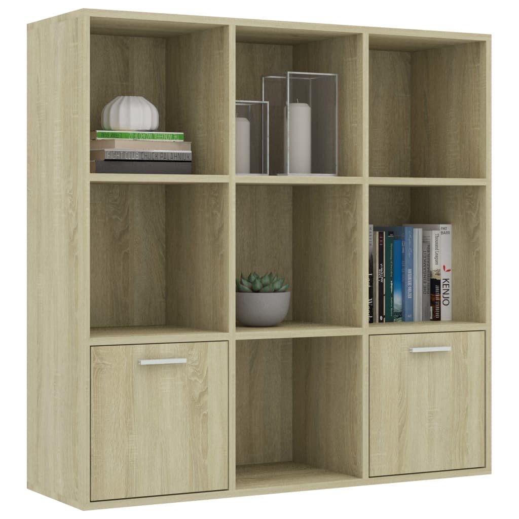 Image of Book Cabinet Sonoma Oak 385"x118"x385" Chipboard