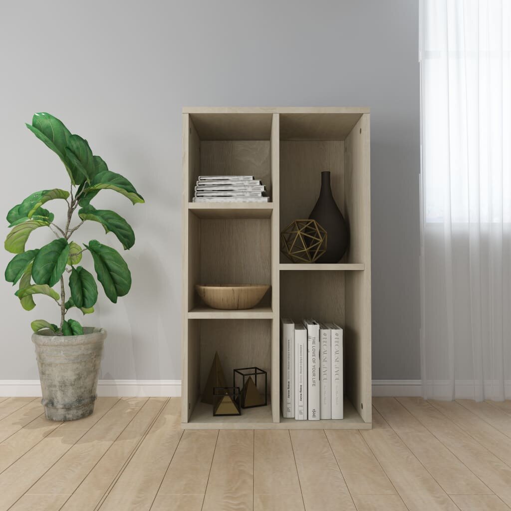 Image of Book Cabinet/Sideboard Sonoma Oak 197"x98"x315" Chipboard