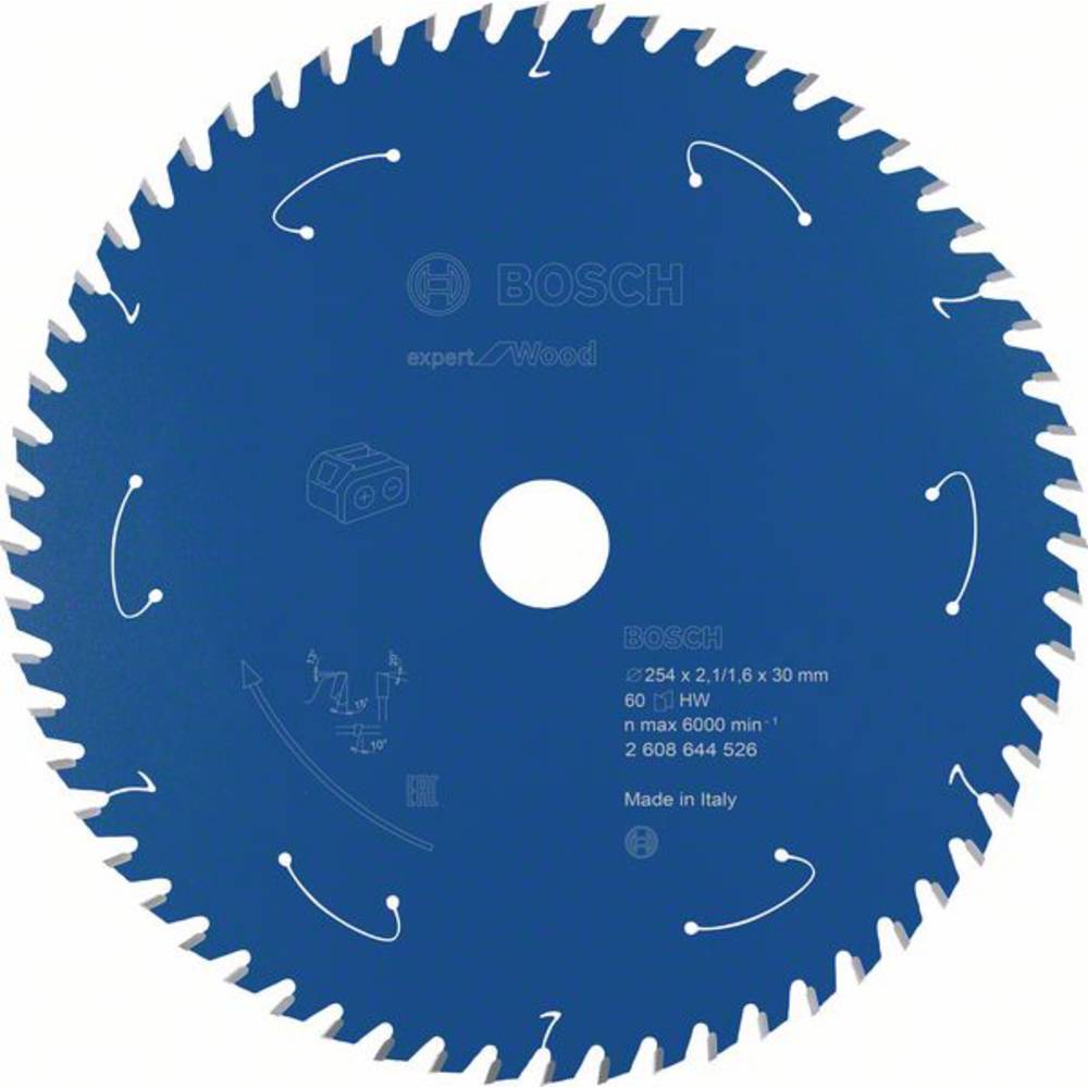 Image of Bosch Accessories Bosch 2608644526 Circular saw blade 254 x 30 mm Number of cogs: 60 1 pc(s)