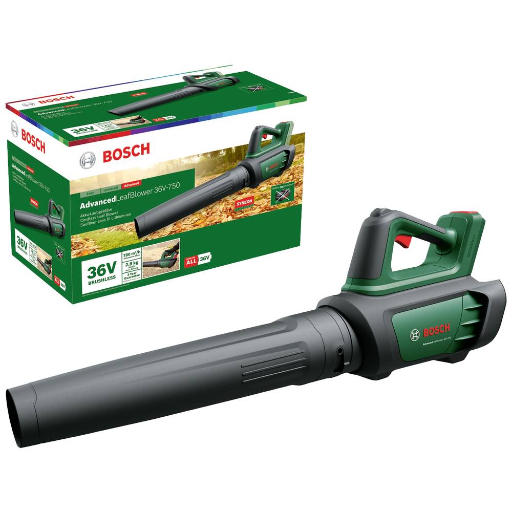Image of Bosch Home and Garden AdvancedLeafBlower 36V-750 solo Rechargeable battery 06008C6001 Blower w/o battery 36 V