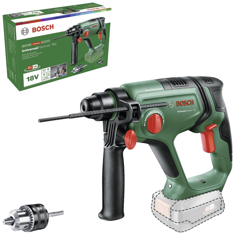 Image of Bosch Home and Garden Universal Hammer -Cordless hammer drill 18 V Li-ion w/o battery w/o charger