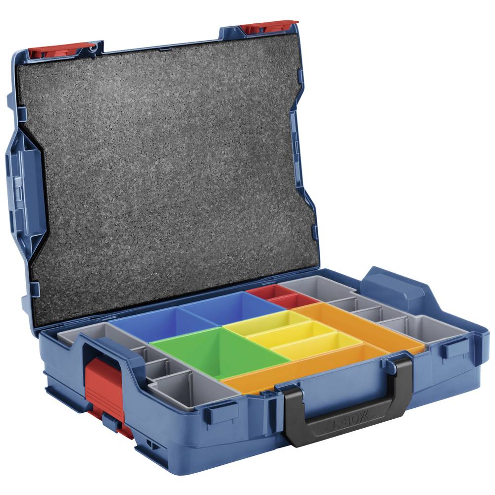 Image of Bosch Professional L-BOXX 102 & Inset Boxen 12tlg 1600A016NB Transport case Acrylonitrile butadiene styrene Blue (L x W