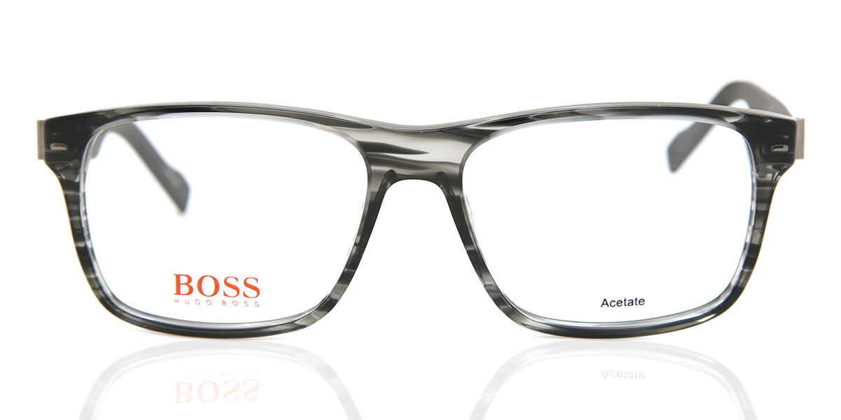 Image of Boss Laranjas BO 0146 6SD Óculos de Grau Cinzas Masculino PRT