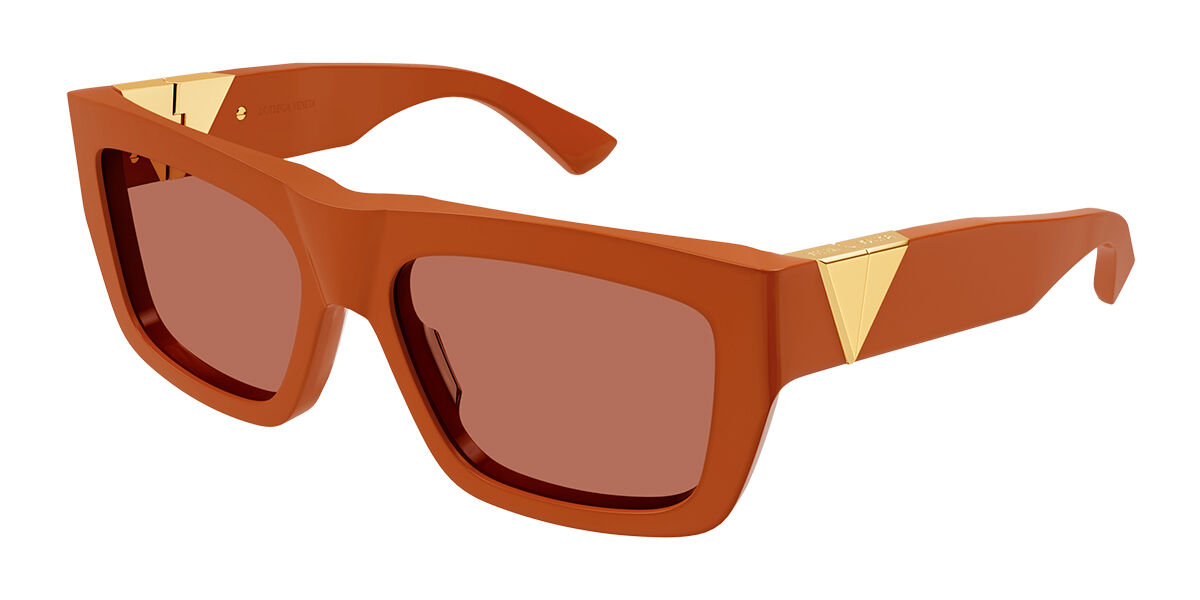 Image of Bottega Veneta BV1178S 005 57 Lunettes De Soleil Femme Oranges FR