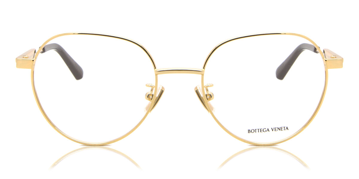 Image of Bottega Veneta BV1239O Asian Fit 002 Óculos de Grau Dourados Masculino PRT