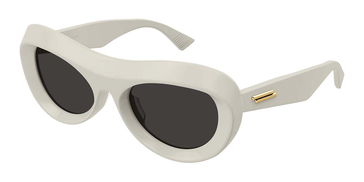 Image of Bottega Veneta BV1284S 003 54 Lunettes De Soleil Femme Blanches FR