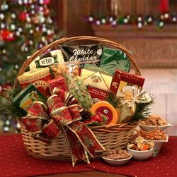 Image of Bountiful Holiday Gourmet Gift Basket