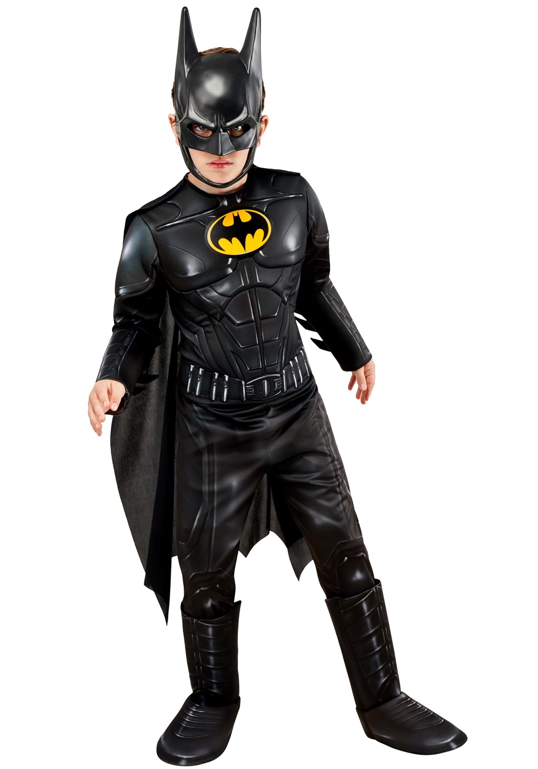 Image of Boy's Batman Deluxe Costume | Kid's Superhero Costumes ID RU703021-L