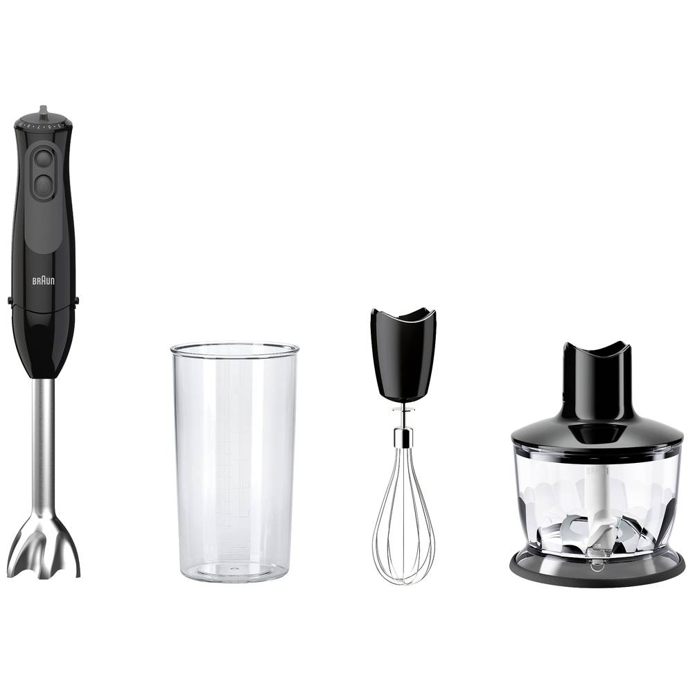 Image of Braun MQ 3135BK Blender 900 W with mixing jar with blender attachment Black