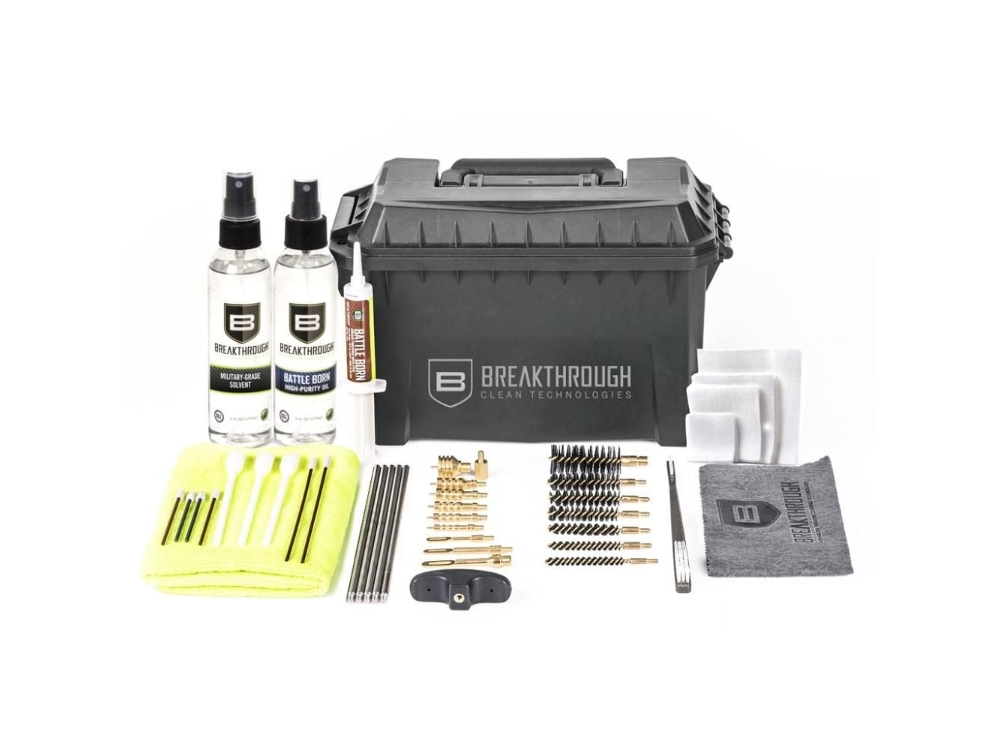 Image of Breakthrough Ammo Can Cleaning Kit w/ 6oz Solvent Oil Multicolored ID 852712005268