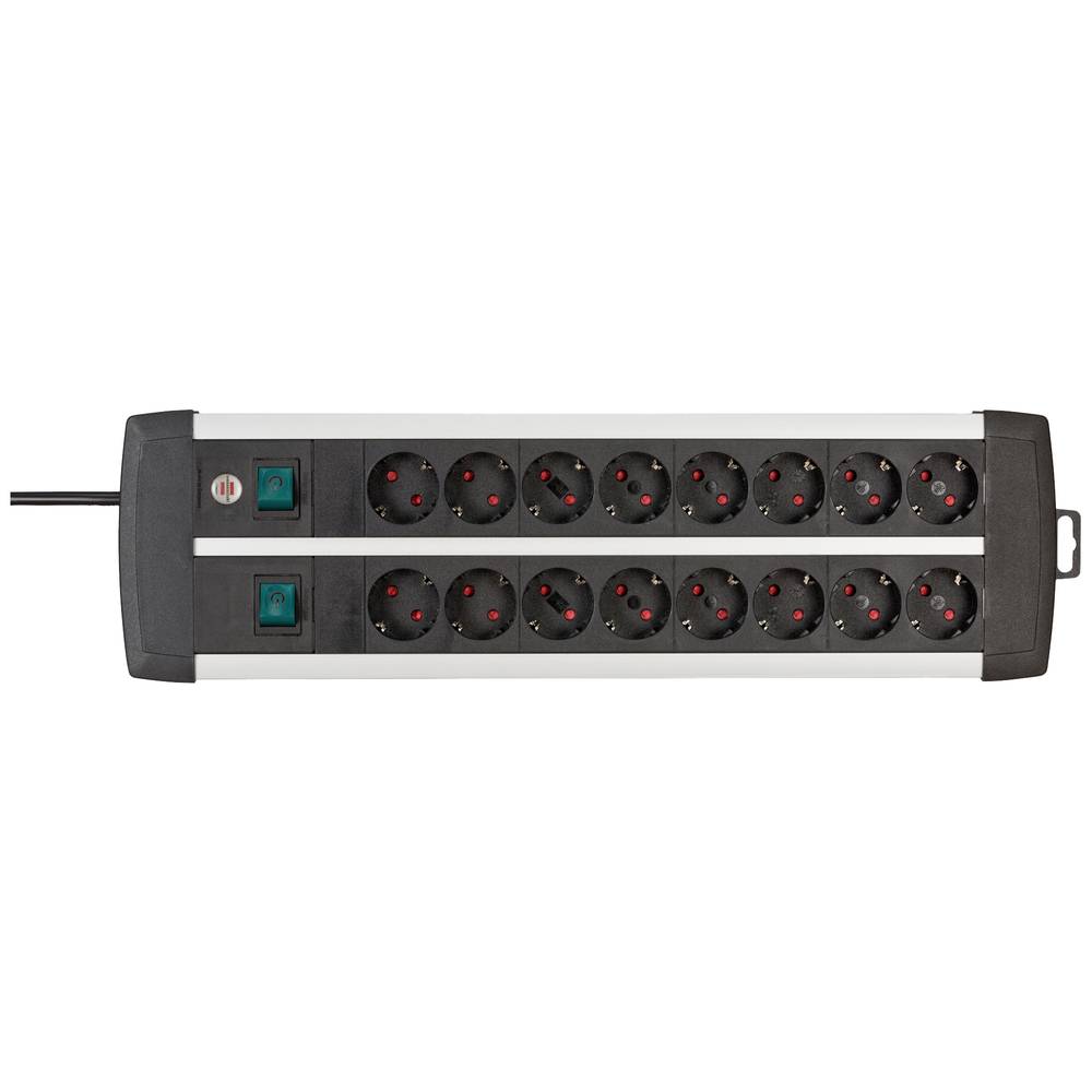 Image of Brennenstuhl 1391000916 Power strip (+ switch) Black Silver PG connector 1 pc(s)