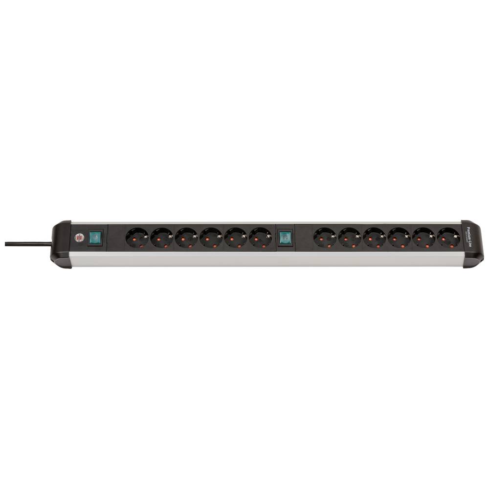 Image of Brennenstuhl 1391030200 Power strip (+ switch) Silver-black PG connector 1 pc(s)