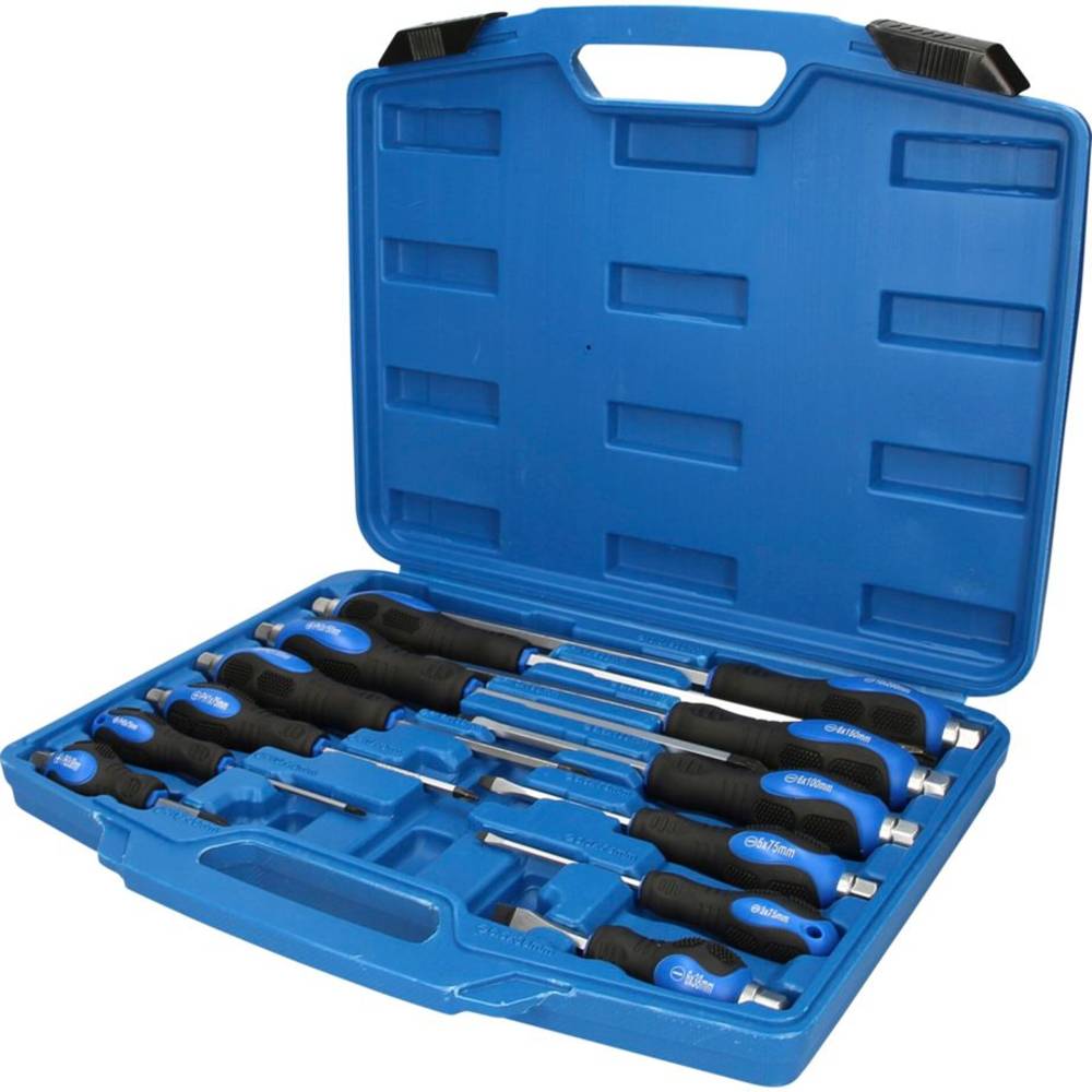 Image of Brilliant Tools BT034012 Screwdriver set 12-piece Slot Phillips