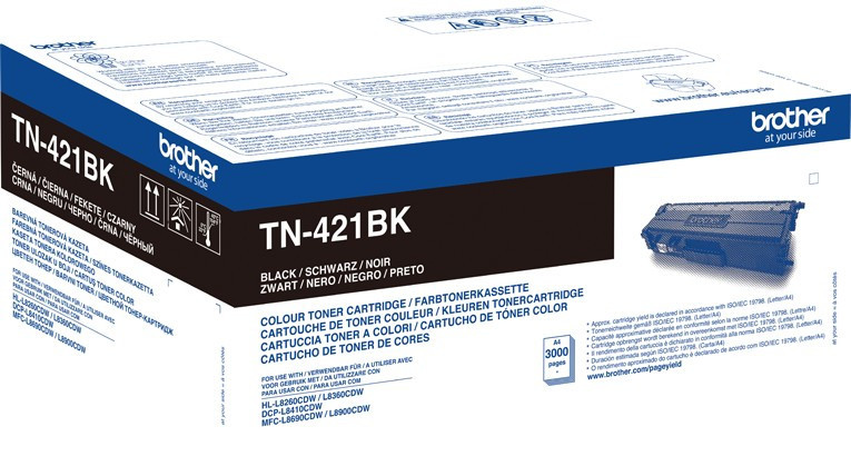 Image of Brother TN-421BK negru (black) toner original RO ID 12324