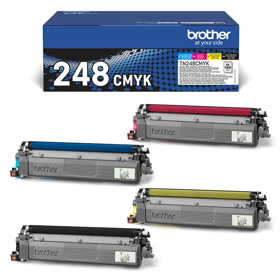 Image of Brother TN248VAL CMYK (color) multipack toner original RO ID 500392