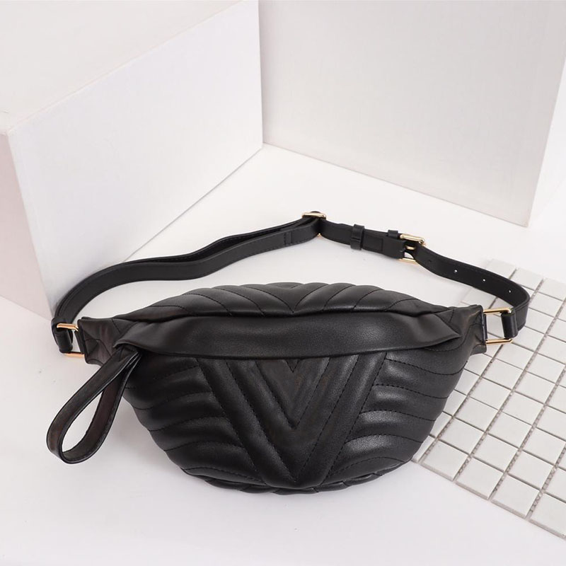 Image of Bumbag waist bag men women fanny pack Women ceinture bags genuine leather cellphone case size 37x14x13 model M53750