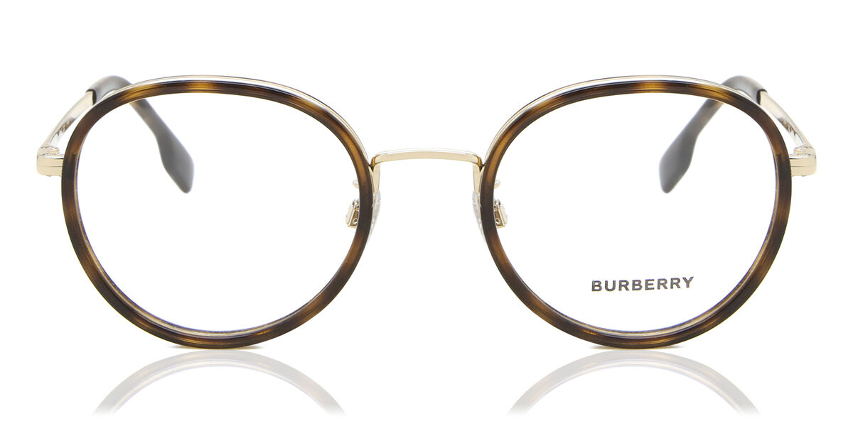 Image of Burberry BE1358D Asian Fit 1322 Óculos de Grau Dourados Masculino PRT
