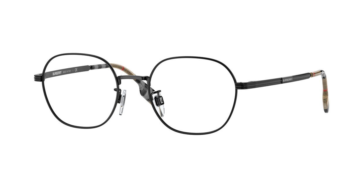 Image of Burberry BE1369TD Formato Asiático 1001 Óculos de Grau Pretos Masculino BRLPT