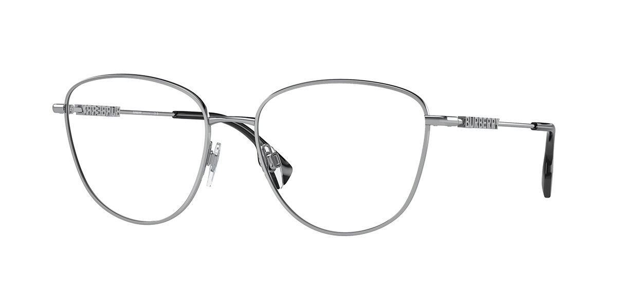 Image of Burberry BE1376 VIRGINIA Formato Asiático 1005 Óculos de Grau Prata Feminino BRLPT