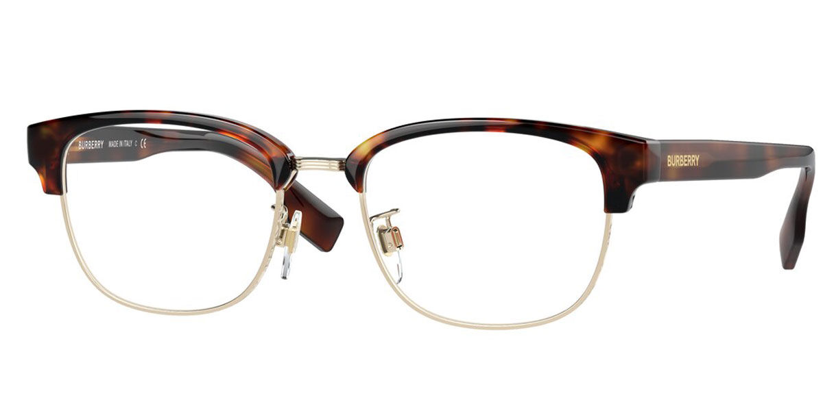 Image of Burberry BE2351D Asian Fit 3316 Óculos de Grau Dourados Masculino PRT