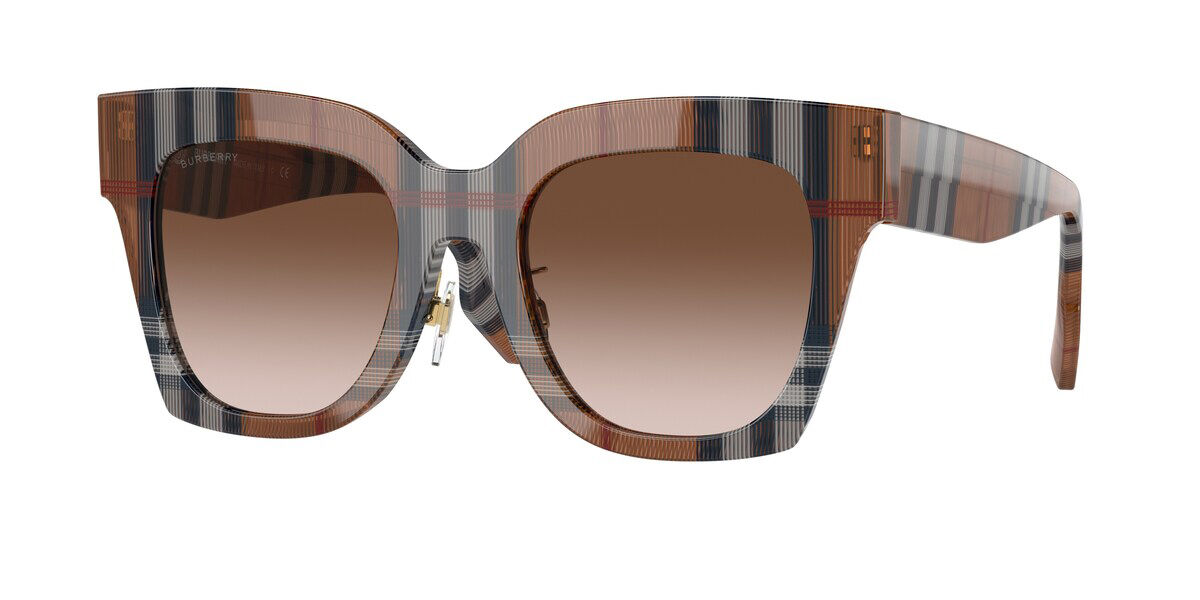 Image of Burberry BE4364F KITTY Asian Fit 396713 51 Lunettes De Soleil Femme Marrons FR
