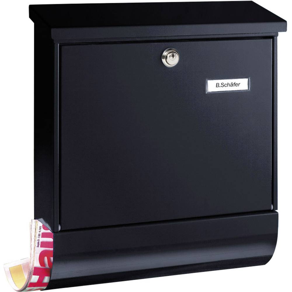 Image of Burg WÃ¤chter 31460 VARIO 8672 S Letterbox Steel plate Black Key