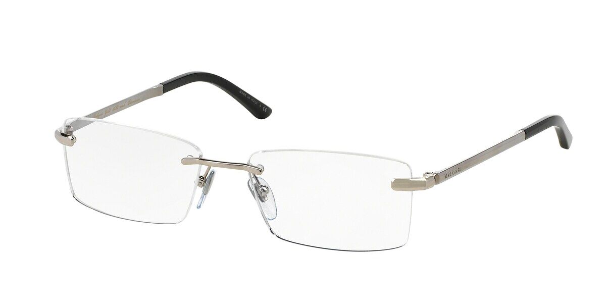 Image of Bvlgari BV1077TG 4080 Óculos de Grau Prata Masculino PRT